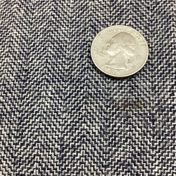 Vintage Pendleton Blue Gray Herringbone Wool Skirt - Size 14 - Picture 6 of 6